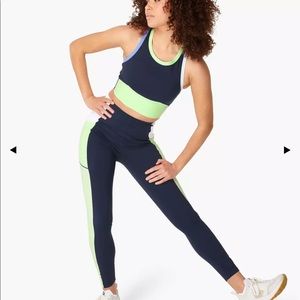 Power Block High-Waisted Workout Leggings + Sports Bra